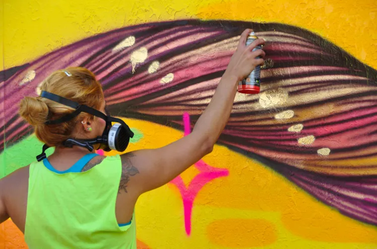 How A Brazilian Graffiti Artist Is Empowering Women Around The