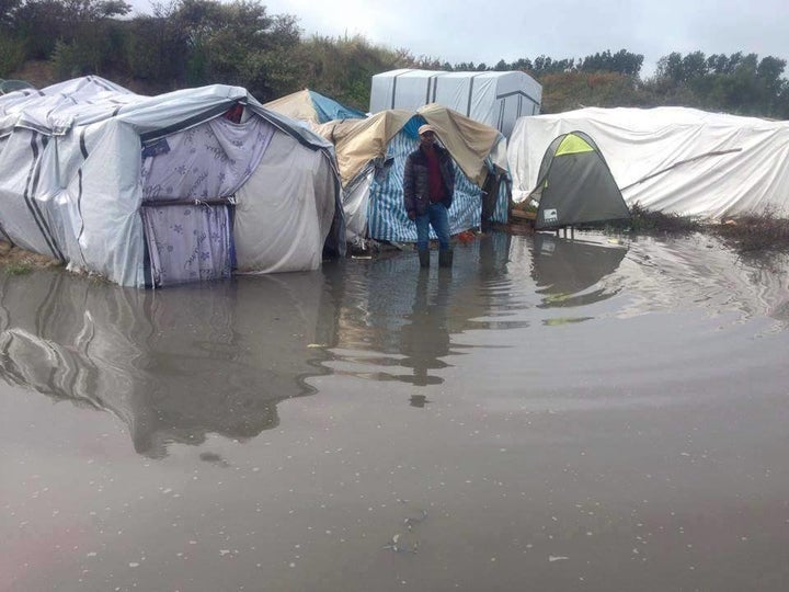 The "Jungle" is made up of tents and shanties that are prone to getting destroyed by bad weather conditions.