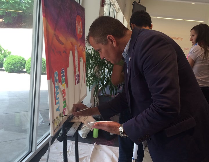 Fred Johnson volunteers with Healing and the Arts to help younger veterans cope with PTSD.