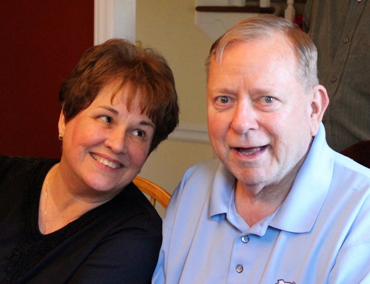 Pat and John Snyder at his birthday party in March 2013.