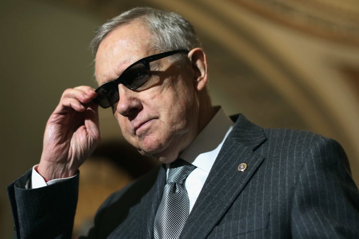 Senate Minority Leader Harry Reid (D-Nev.) joined congressional Democrats in urging President Barack Obama to sign an executive order mandating political disclosures for federal contractors.