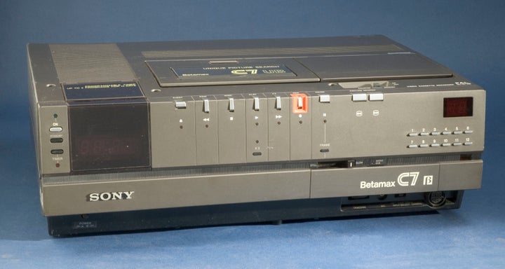 A not-so-sleek Betamax. Sony says the tapes will soon officially be history.