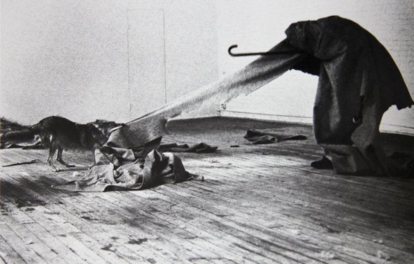 Joseph Beuys, I Like America and America Likes Me (1974).