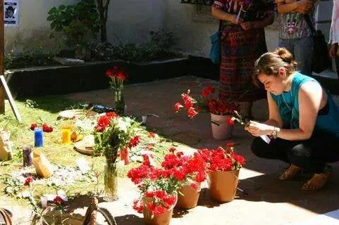 María Luisa Rosal visits the House of Memory in Guatemala City in February 2014, to remember the disappeared and
