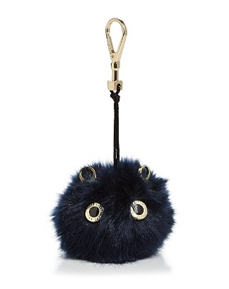 Faux Fur Pom Pom Bag Charm - Tias Place