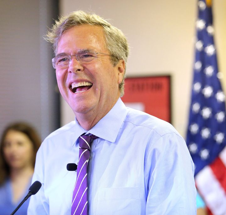 The Federal Election Commission deadlocked on an opinion to a request put forward by a Democratic super PAC lawyer as to whether candidates could create their own super PACs prior to announcing their candidacy, as Republican presidential candidate Jeb Bush (pictured) did.