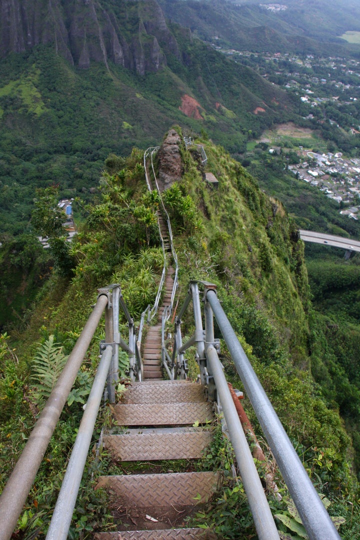 Trendy tourist spot: stairway to heaven