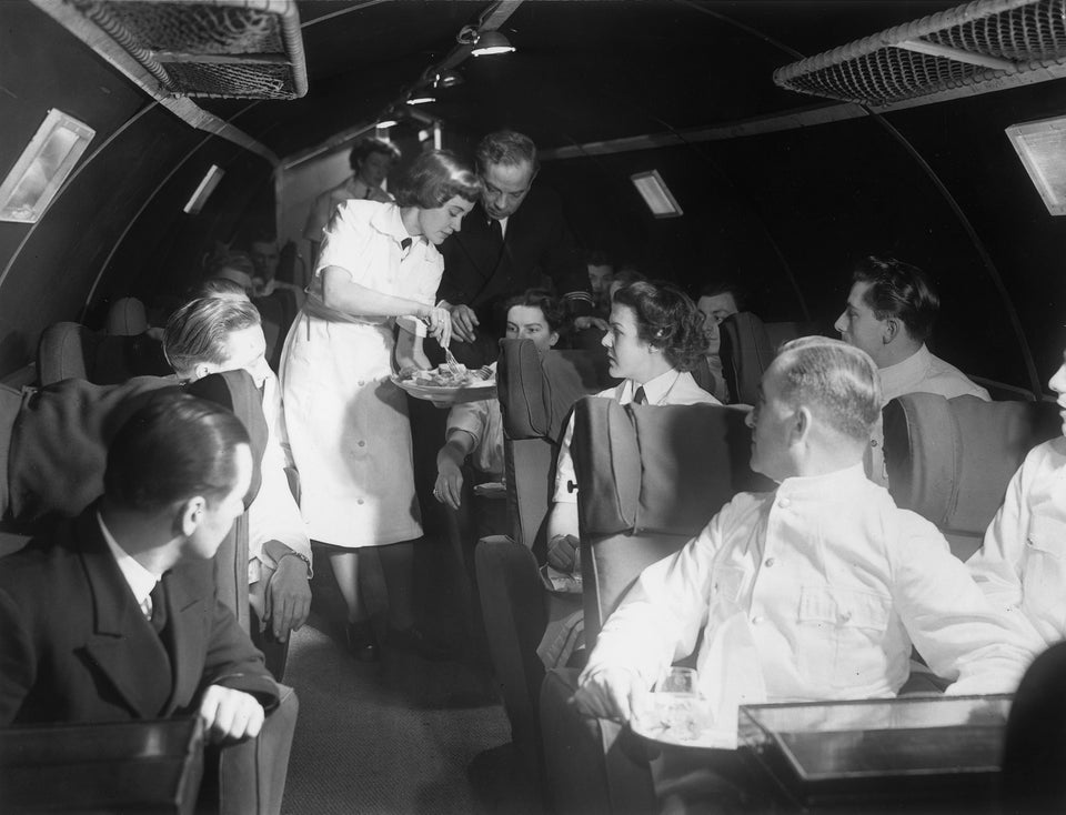 airplane travel 1950s