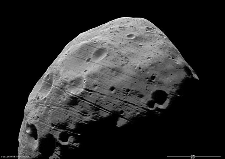 Mars' moon Phobos is slowly crumbling.