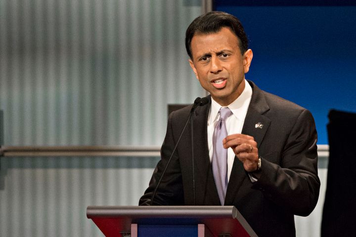 Bobby Jindal, governor of Louisiana and 2016 Republican presidential candidate, speaks during a Republican presidential candidate debate in Milwaukee, Wisconsin, U.S., on Tuesday, Nov. 10, 2015.