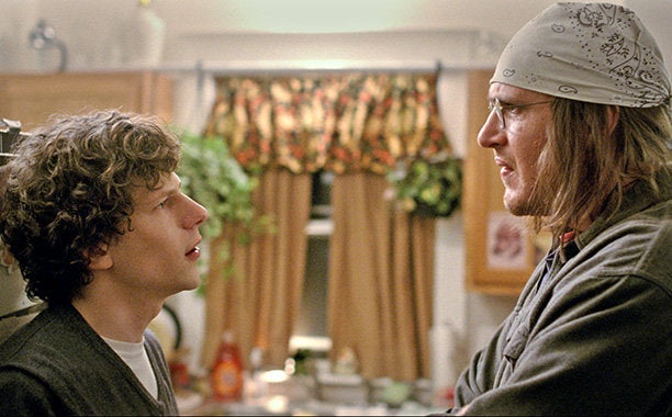 Jason Segel and Jesse Eisenberg in "The End of the Tour."