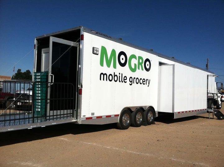 The MoGro trailer which, until earlier this year, helped low-income communities in New Mexico access fresh, affordable groceries.