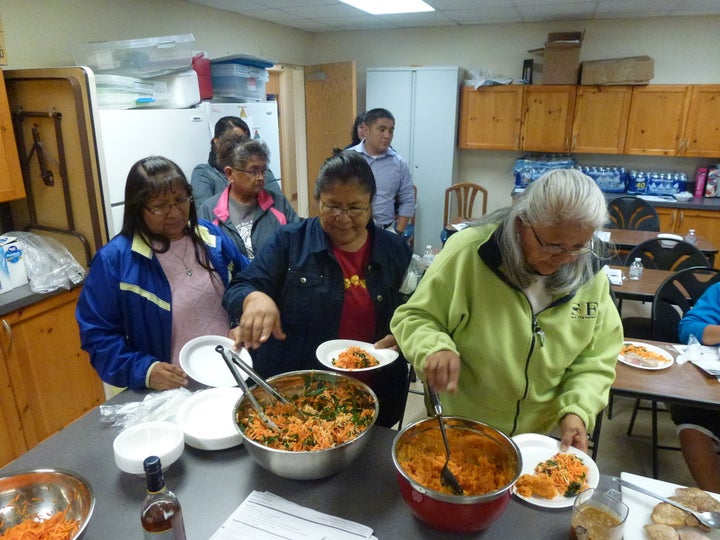 Inside a cooking class at one of MoGro's community partner sites.