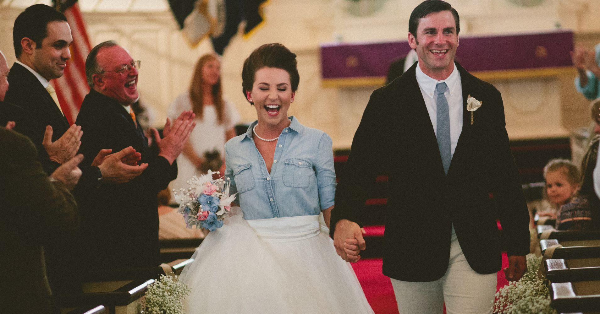 18 Bold Brides Who Wore Something Other Than A Wedding Dress Huffpost