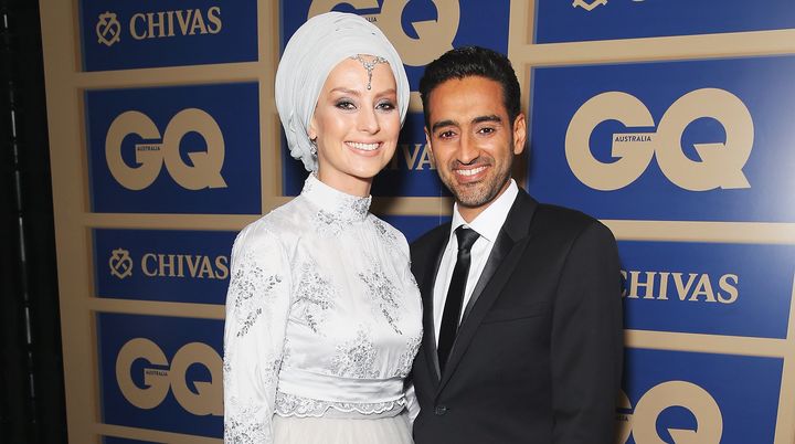 Susan Carland and her husband, Waleed Aly. Carland has been in the news this week for vowing to donate $1 to charity for every hate-filled tweet she receives.