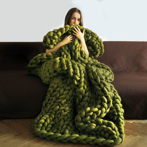 Large knitting on sale