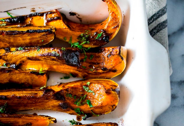 Get the Roasted Butternut With Black Garlic and Miso recipe from Feasting From Home.