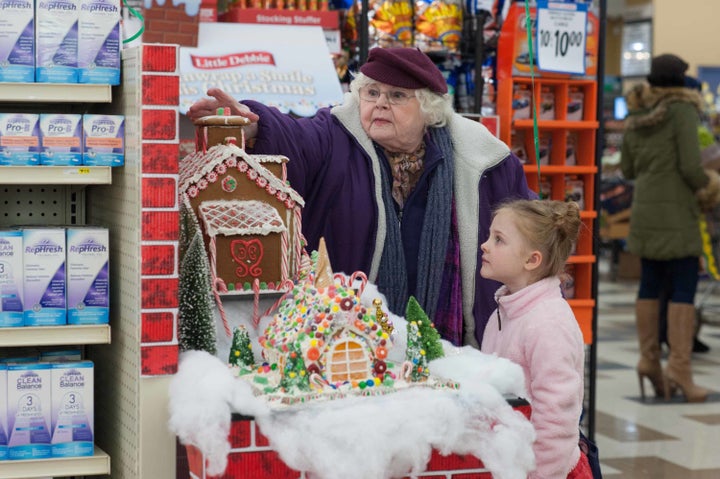 June Squibb and Blake Baumgartner star in a scene from "Love the Coopers."