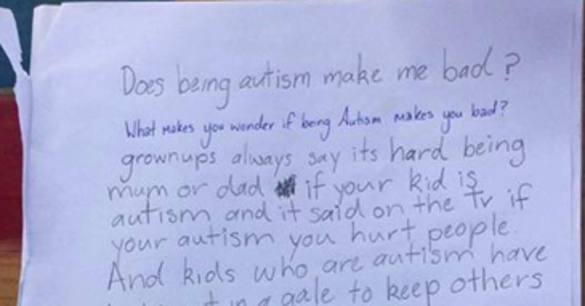 Mom's Note From Daughter With Autism Will Make You Think Twice About ...