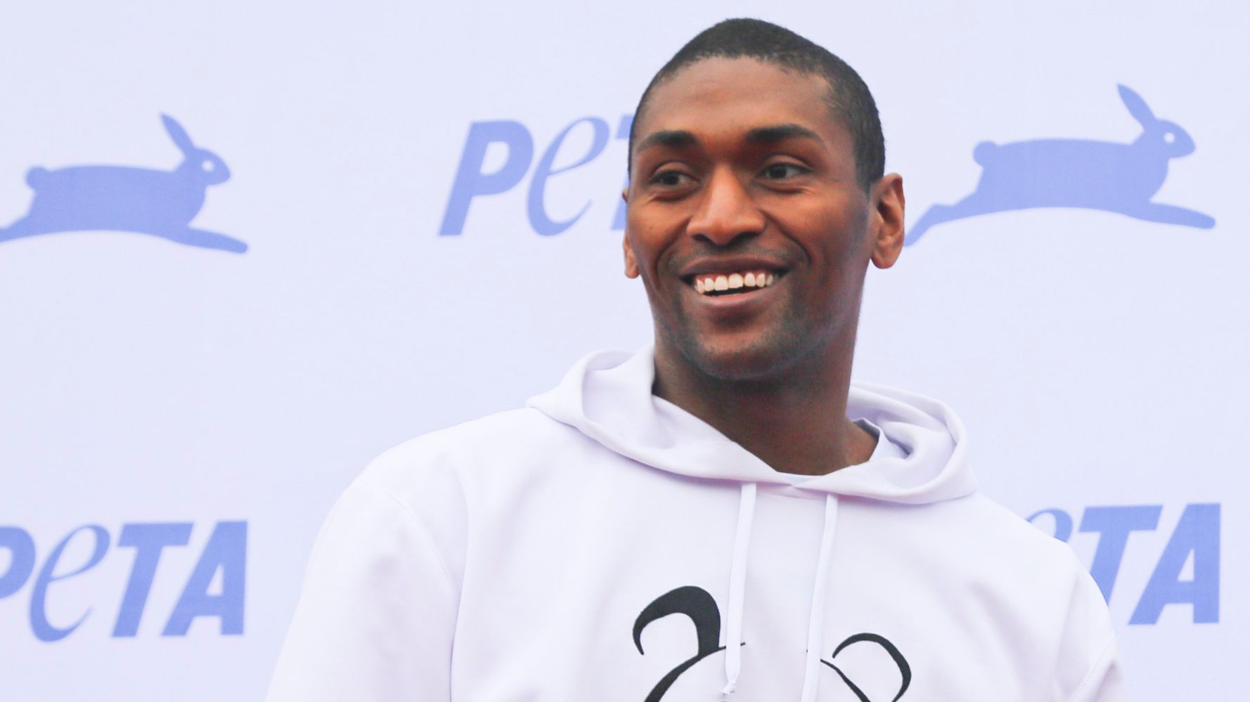 Metta World Peace is Actually Playing in His Panda Sneakers