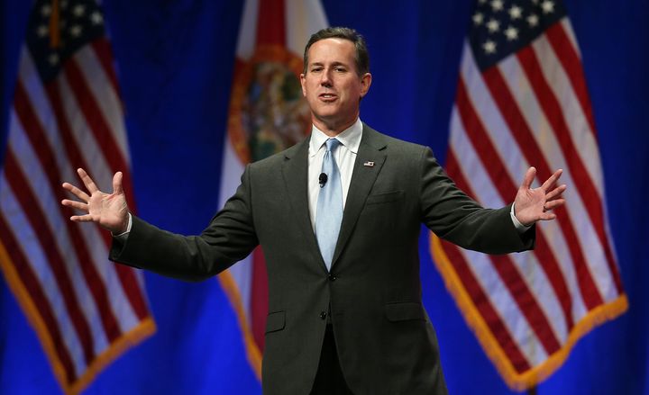Republican presidential candidate Rick Santorum recorded a robocall in support of Sen. David Vitter's Louisiana gubernatorial bid.