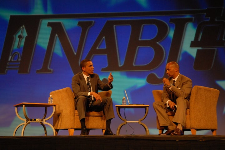 Then-Sen. Barack Obama at the NABJ's 2007 convention.