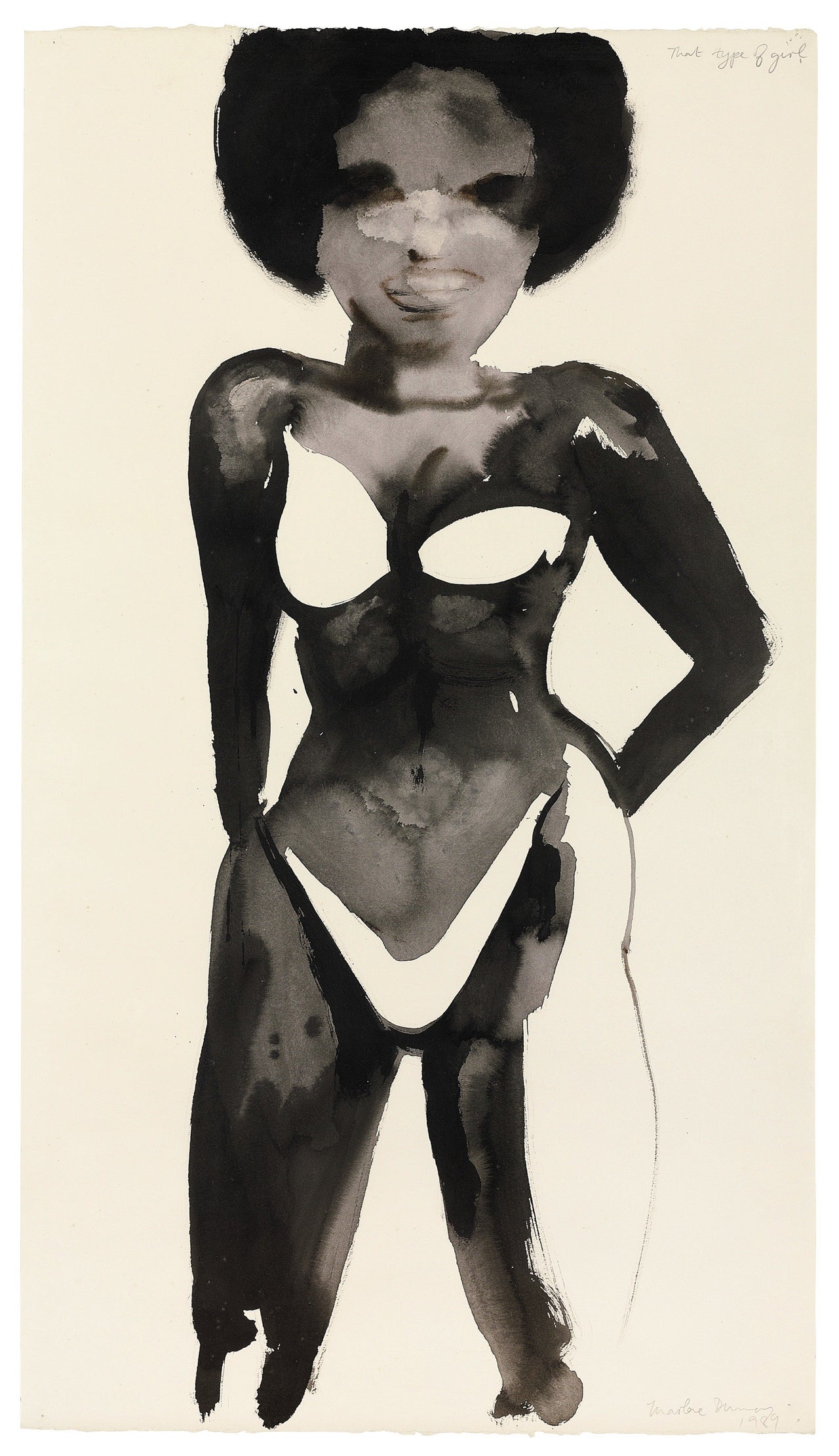 Marlene Dumas, "That Type of Girl" (1989)