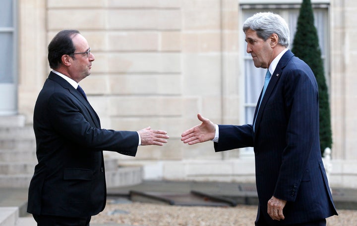 France and Russia both staged air strikes on Islamic State targets in northern Syria on Tuesday. France had also just ap