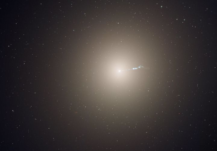 This photograph of the monstrous elliptical galaxy M87, some 53 million light-years from Earth, was taken with the Hubble Space Telescope's Advanced Camera for Surveys instrument.