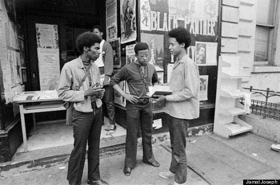 Joseph, right, in his Black Panther Days, from his book "Panther Baby" (Algonquin Books).