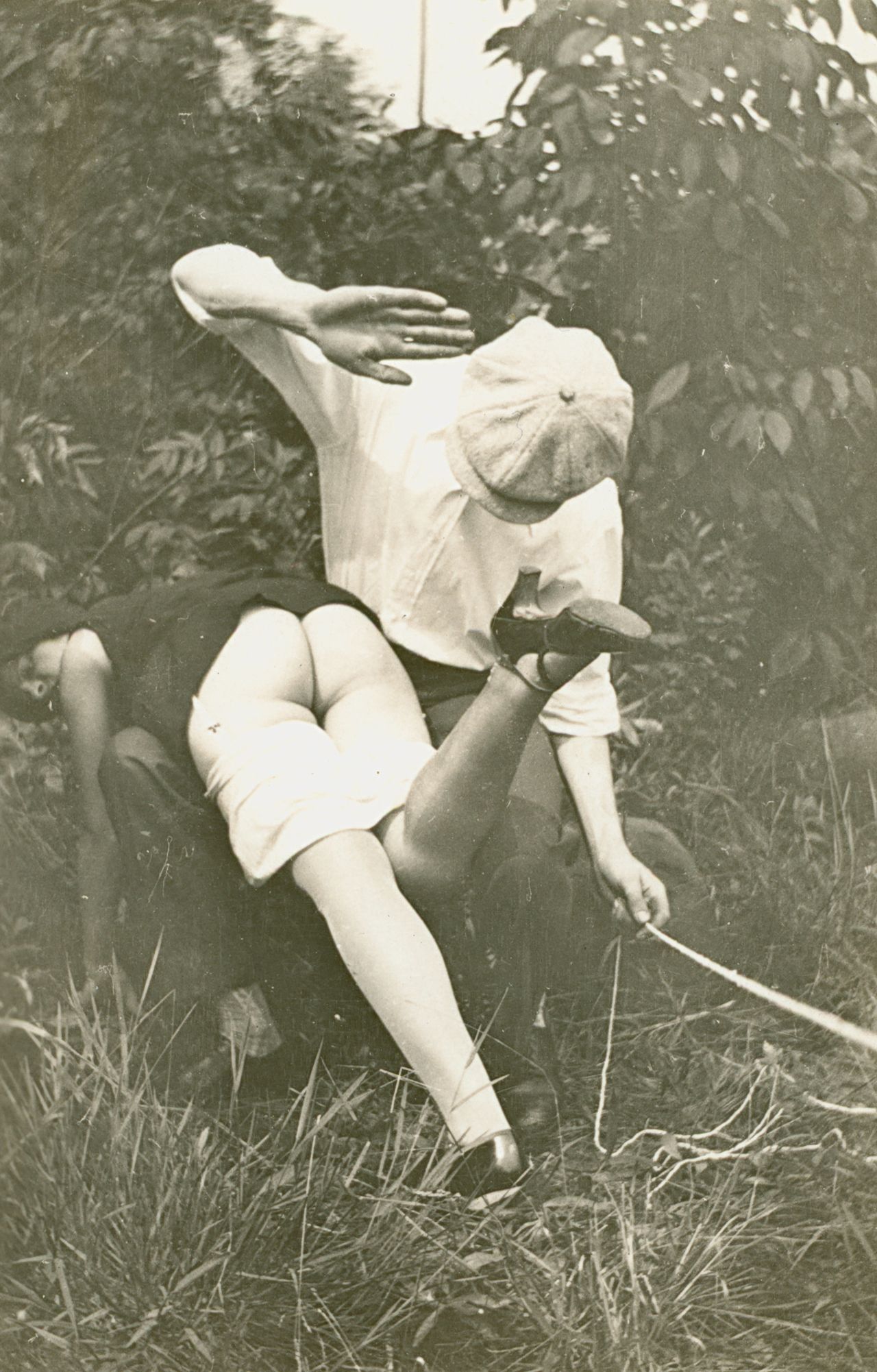 Untitled Self-Portrait of Outdoor Spanking Couple. Collection of Mark Rotenberg.