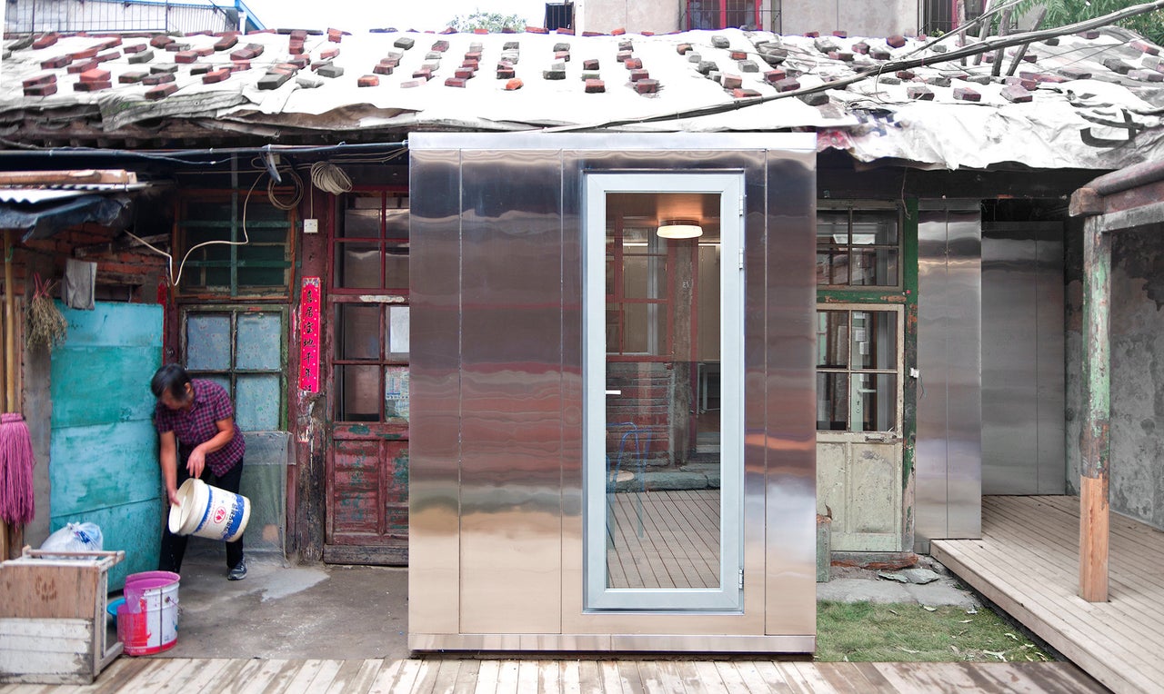 "The Courtyard House Plugin is essentially a house within a house," the architects explained in a statement. "It is a prefabricated modular system designed to bring modern living standards and energy efficiency to buildings that are centuries old while keeping them fully intact."