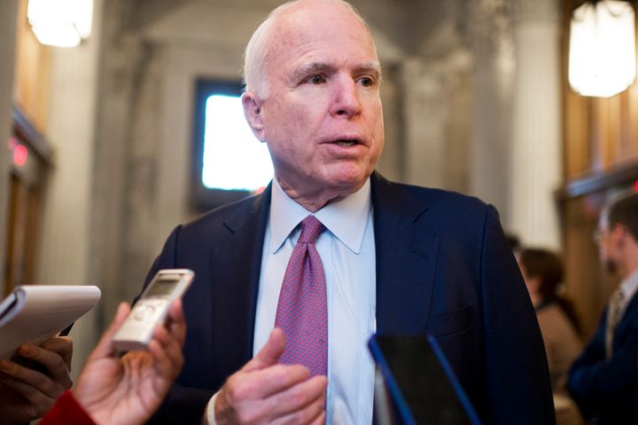 Sen. John McCain (R-Ariz.) opposes discriminating against certain refugees based on religion.
