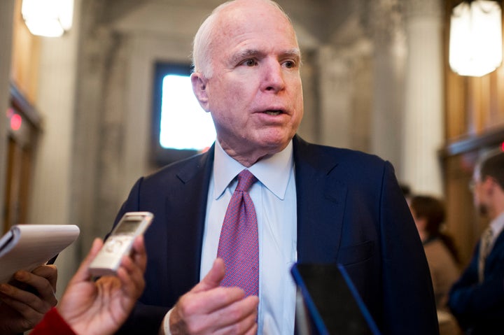 Sen. John McCain (R-Ariz.) opposes discriminating against certain refugees based on religion.