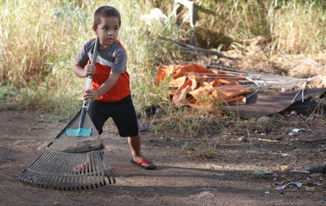 Pohaku is Twinkle’s great-nephew and, like other kids, is required to do chores to help out.