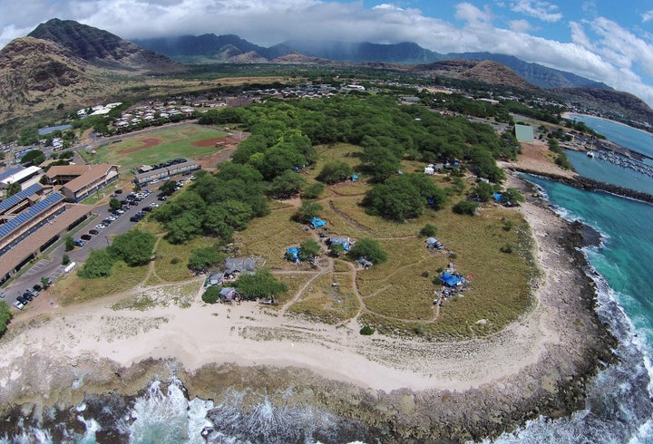 An aerial view of The Harbor.