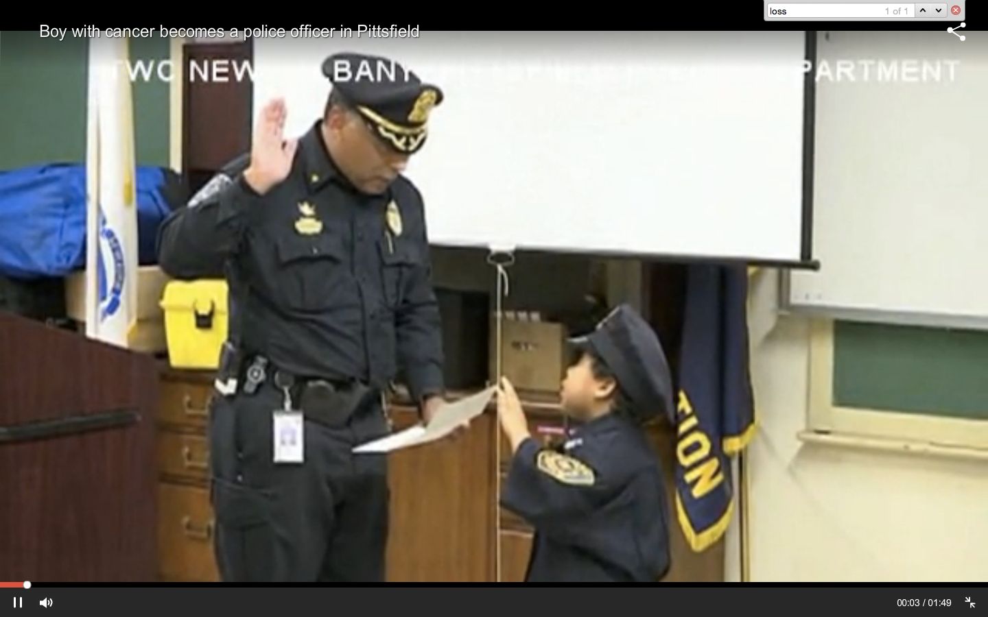 5-Year-Old Boy Battling Cancer Becomes A Police Officer For A Day ...