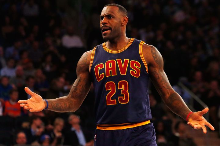 LeBron James in action against the New York Knicks last week.