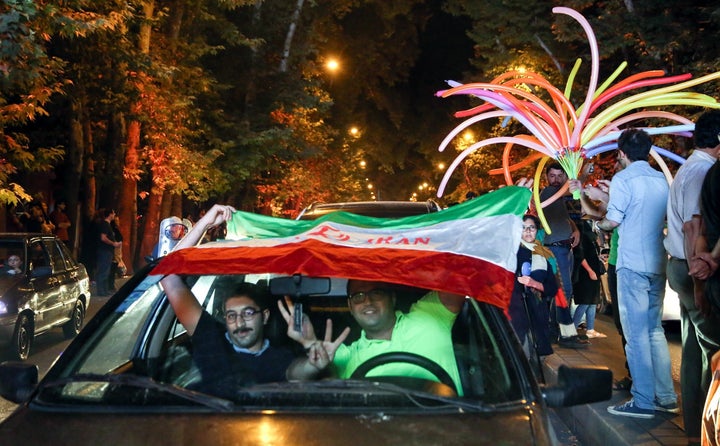 Iranians took to the streets to celebrate after the nuclear deal was concluded in July.