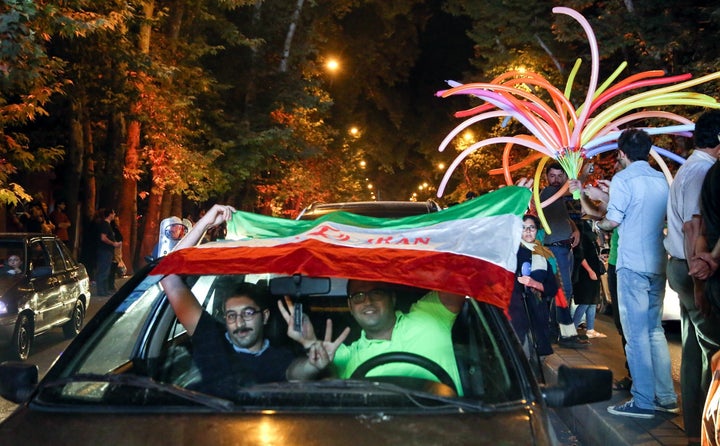 Iranians took to the streets to celebrate after the nuclear deal was concluded in July.