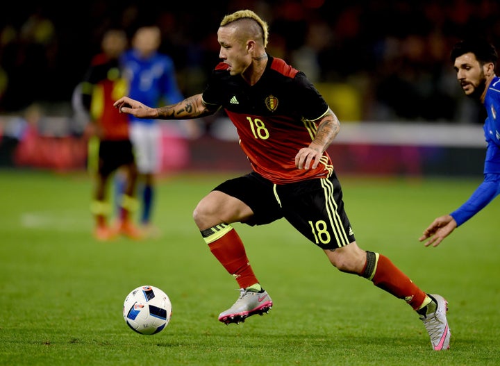 Radja Nainggolan playing for Belgium during a match against Italy in November.
