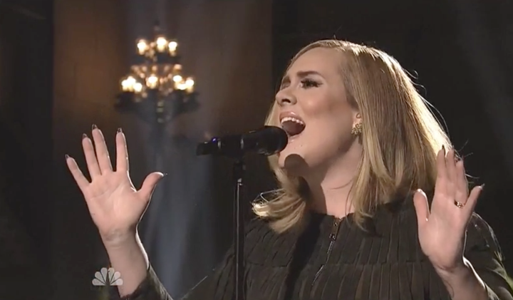 Adele performed on this weekend's "Saturday Night Live."