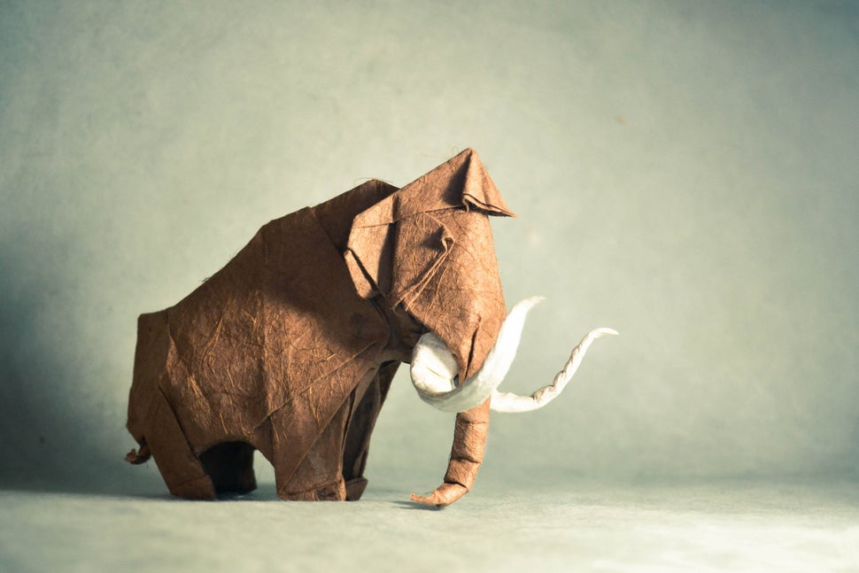 Origami Mammoth, design by Artur Biernacki