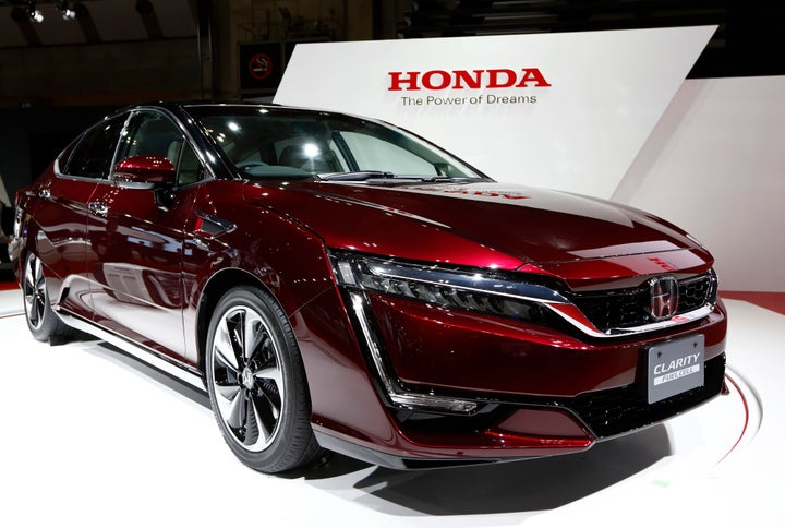 The Honda Clarity fuel cell vehicle.