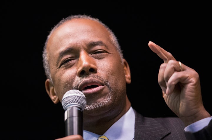 Presidential candidate Ben Carson said he saw newsreel footage of Muslims in the U.S. cheering on the Sept. 11