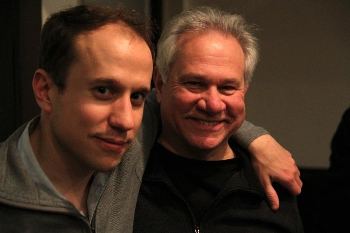 Nick Luciano, left, poses with his father, Mike Luciano Jr.