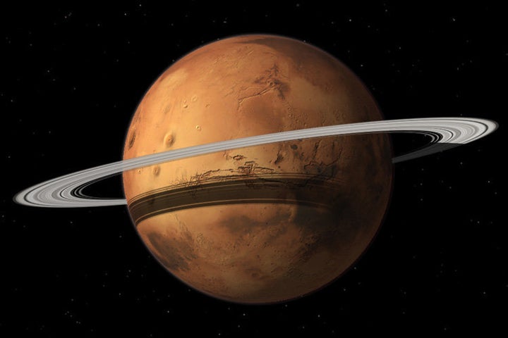 Mars could gain a ring in some 20 million years when its moon Phobos is torn to shreds.