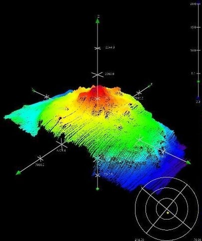 Image showing basal escarpment (cliff) on Tamu Massif.