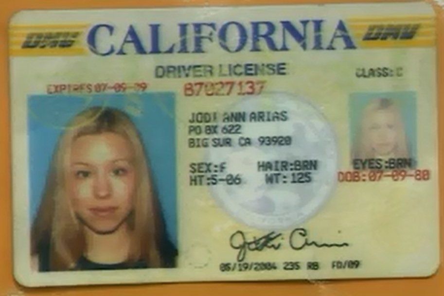 Jodi Arias Drivers License