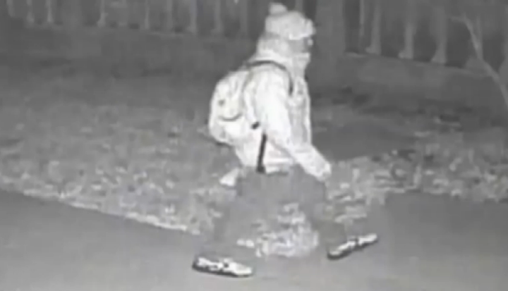 The man is seen outside the family's home in Flushing, Queens.